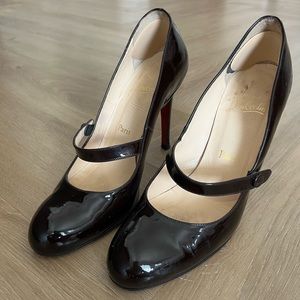 Christian Louboutin black mary janes Heels